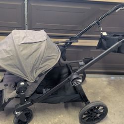 Baby jogger City select Lux Double Stacked Stroller With Britax Car Seat Attachment
