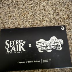 Magic The Gathering Secret Lair Drop: Our Boss is on Vacation Superdrop: Spongebob Squarepants: Legends of Bikini Bottom - Rainbow Foil Edition