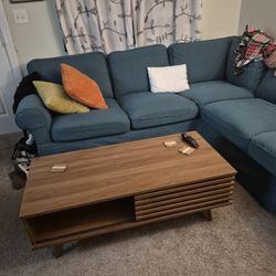 Coffee Table W/ Sliding Door.