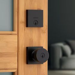 Kwikset Powerbolt 250 10-Button Keypad Venetian Bronze Transitional Electronic Deadbolt Door Lock