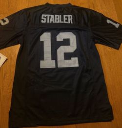Ken Stabler #12 Raiders Football Jersey