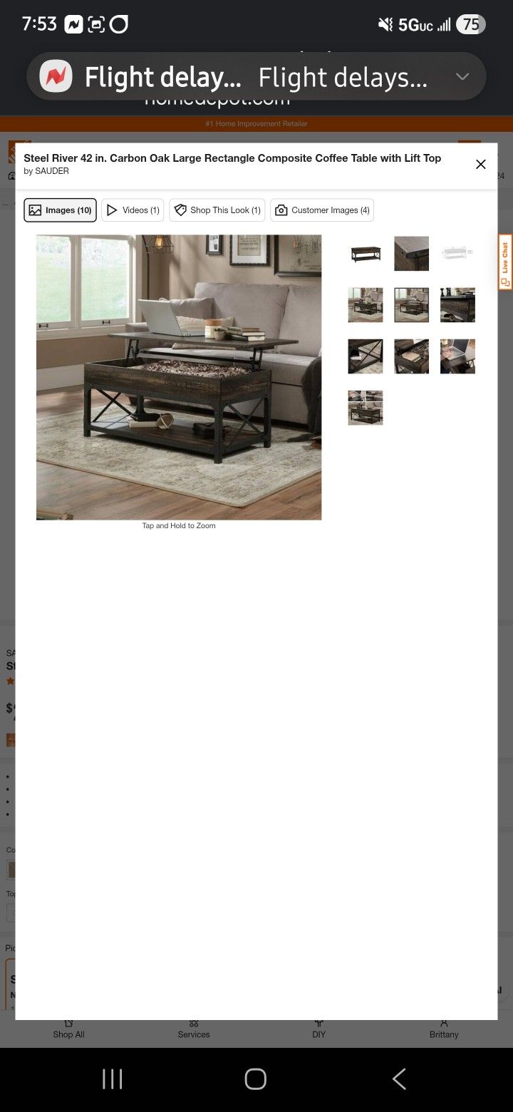 New In Box Coffee Table 