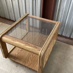 Glass End Table