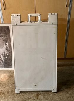 Signicade Plastic White A-Frame Sandwich Sign Board