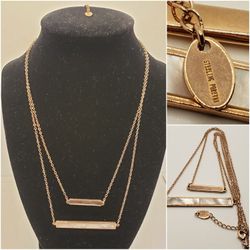  Gorgeous Sterling Forever 14K Gold Plated Double layer, Mother of Pearls Necklaces, Elegant, and Classic style #905
