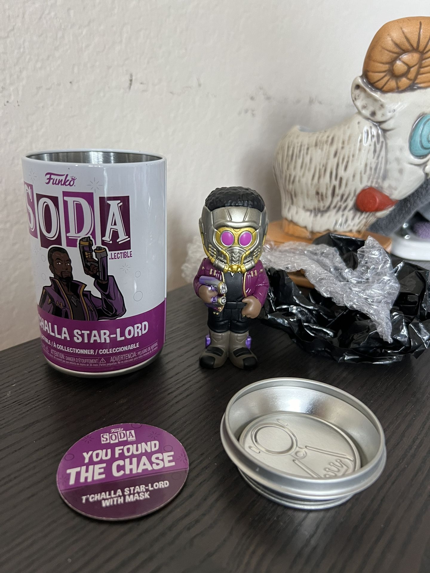 LIMITED EDITION CHASE T'Challa Star-Lord Funko Soda Marvel MCU What If Black LE