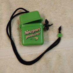 VINTAGE. RARE AIR TITE & MOISTURE CIGG CASE WITH NECK  STRING.   20