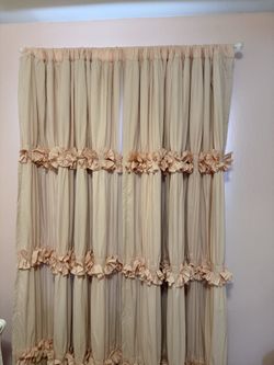 Pink curtain