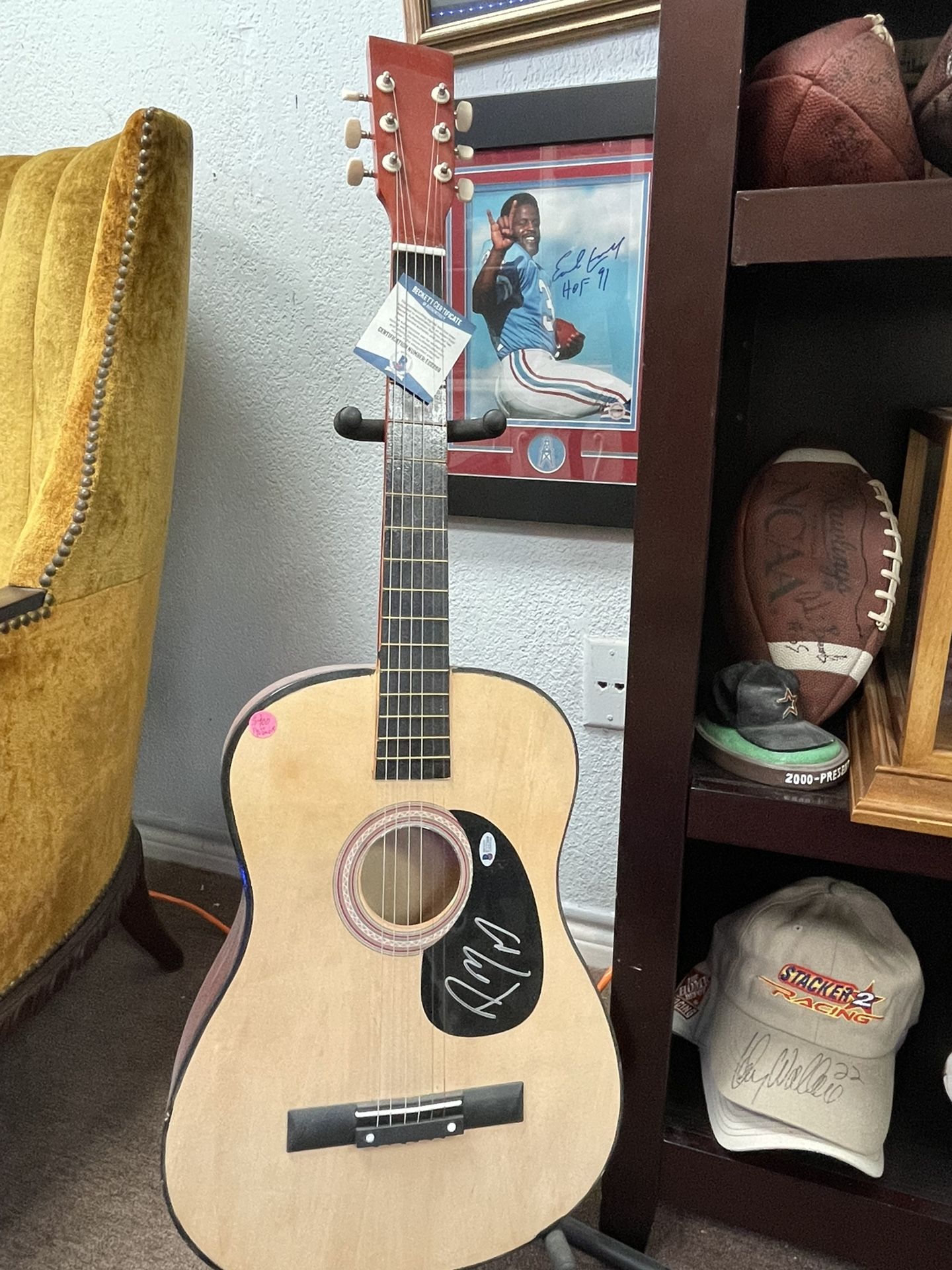 Post Malone Signed Guitar W/Beckett COA