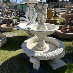 New Water Fountain Made Out Of Cement Perfect Gift 💝 