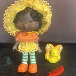 Vintage Strawberry Shortcake ORANGE BLOSSOM w/ Marmalade Butterfly 1981