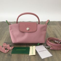 Longchamp pink mini bag