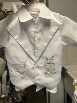 Boys Baptism Outfit With Hat 