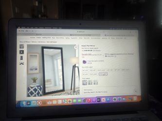 XL Mirror, Black Wood Frame