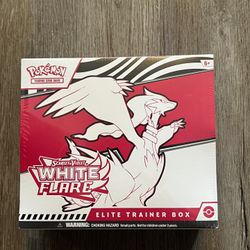 NEW SEALED Pokemon TCG WHITE FLARE ETB Elite Trainer Box Trading Cards 