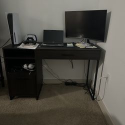 Desk, keyboard and printer for sale 