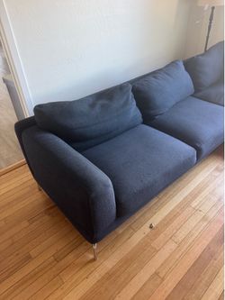Sectional sofa blue