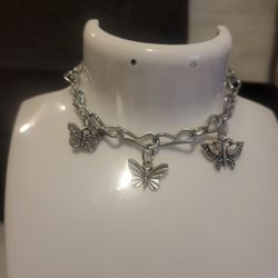 Industrial Style Butterfly Bracelet 