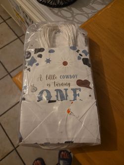 24 My Little Cowboy One Year Old Candy Bags