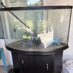 45 Gallon corner Aquarium