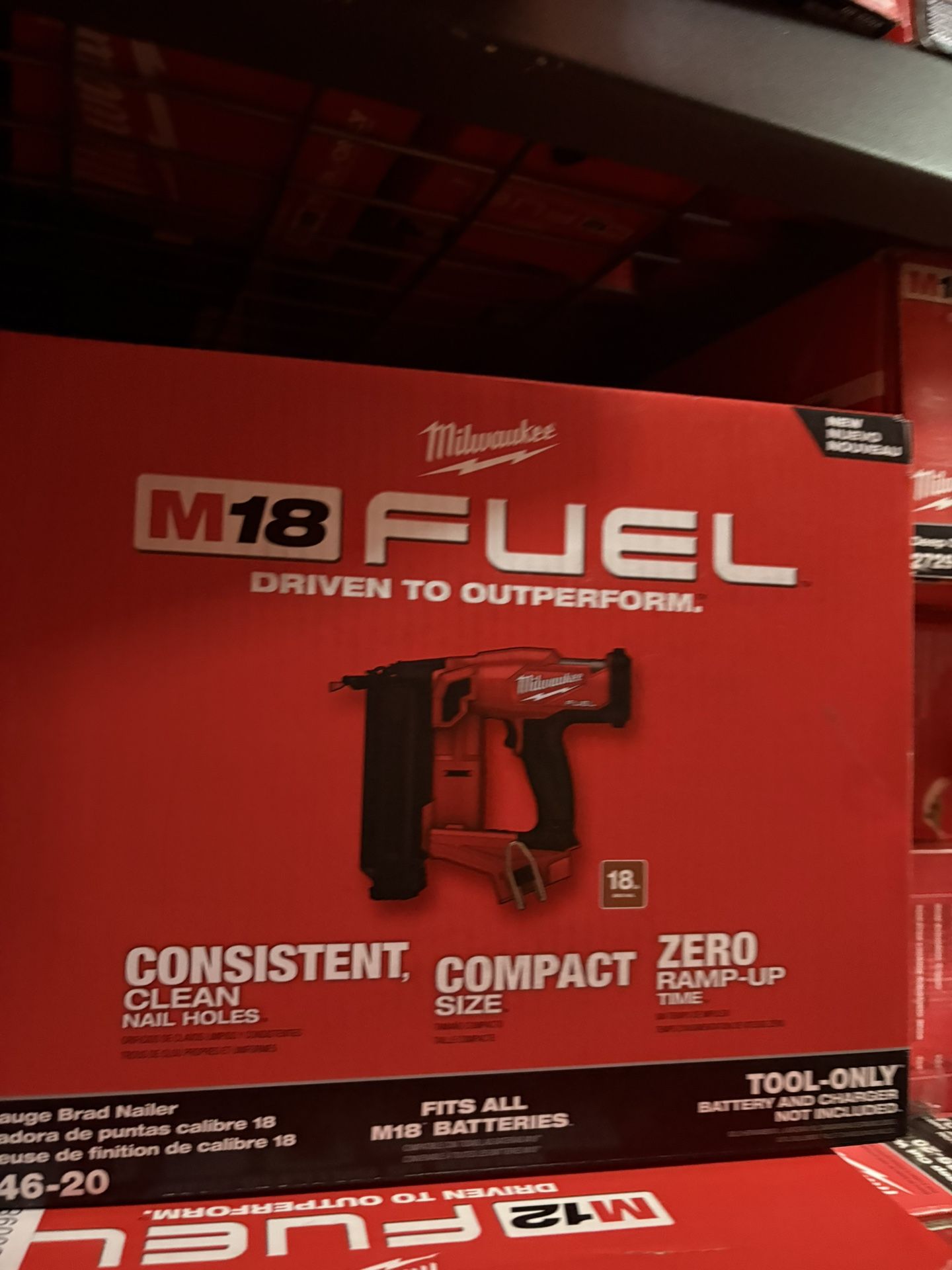 Milwaukee New 18ga Brad Nailer Fuel