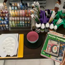 Acrylic Paints, Brushes, Everything You Need To Start Painting With Acrylics