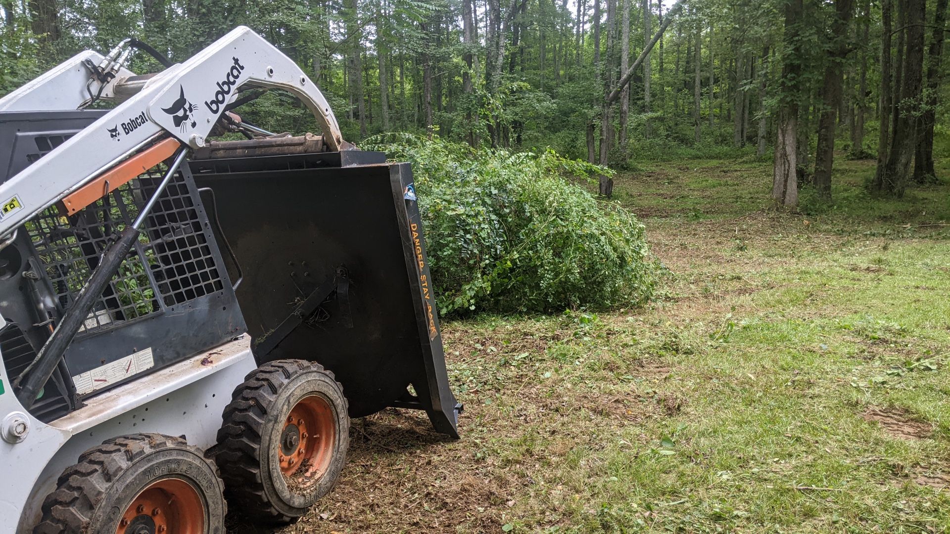Gravel Dirt Bushhog Brush Cut Dump Trailer