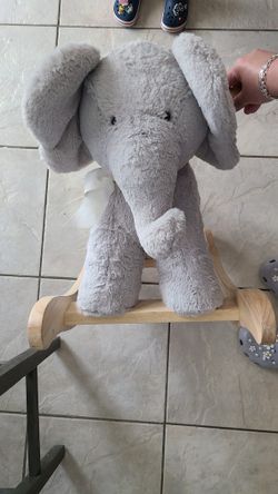 Pottery Barn Elephant Critter Nursery Rocker