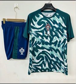 2026 Portugal Pre-Match Training Kit Jersey Shirt + Shorts Set 2XL