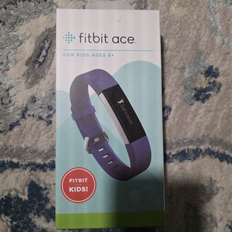 Fitbit Ace Kids [8+] Activity Tracker, Electric Blue/Stainless Steel