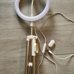 Ring light with stand & phone holder