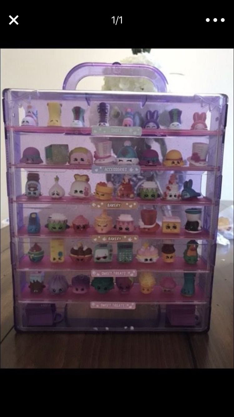 Collectors case and shopkins