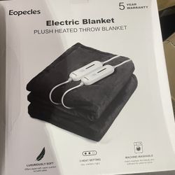 Blanket 90" x 100", Dual Control Electric Blanket King Size with 10 Time Settings & 6 Heating Levels, Over-Heat Protection, Flannel Sherpa Super Cozy 