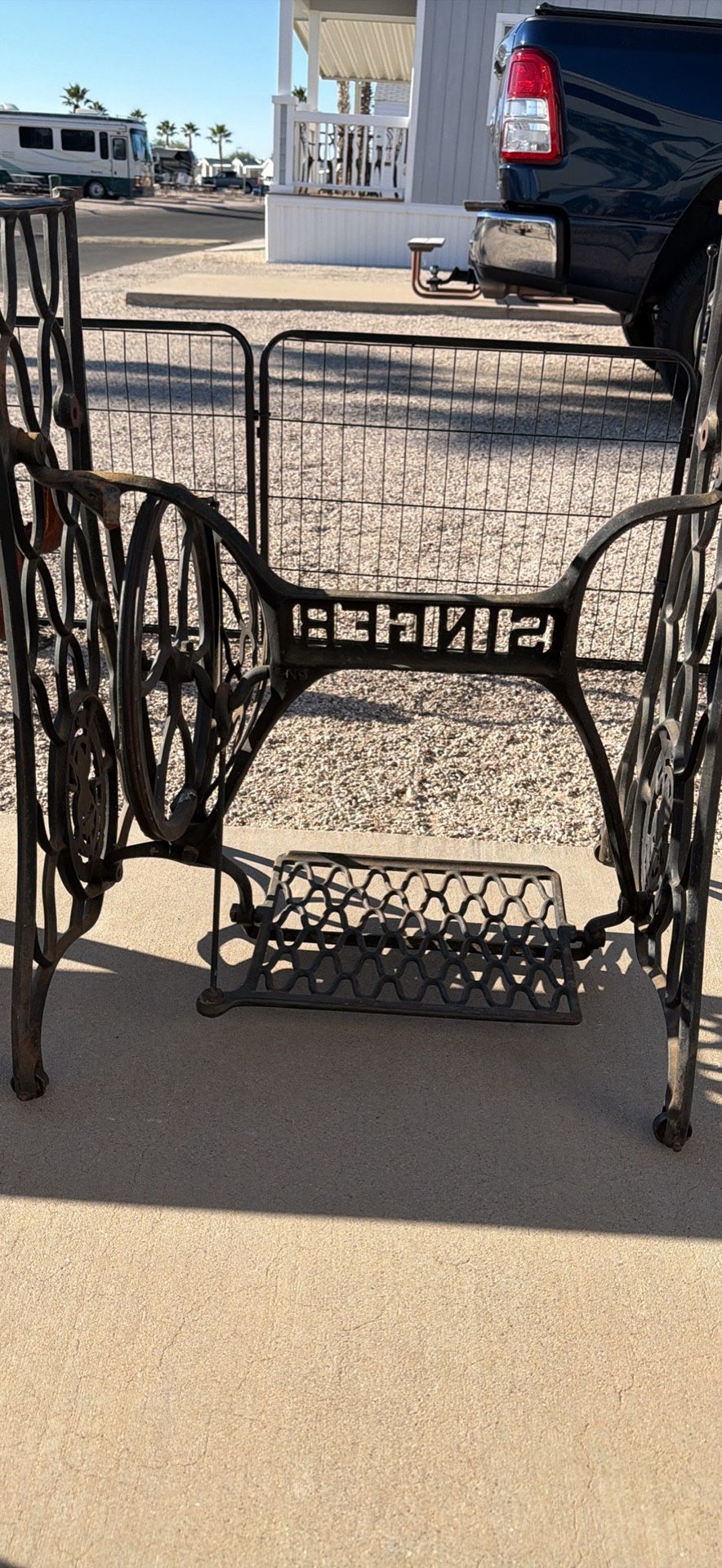 Old Singer Machine Base