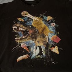 Cat ,T Rex  T Shirt 