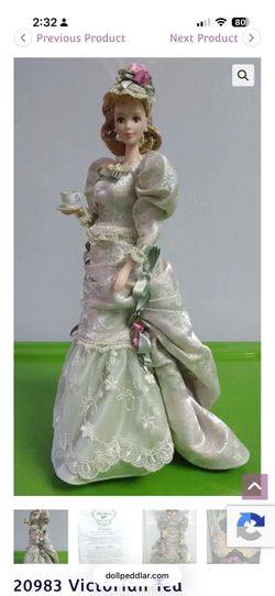 Mattel Mint Memories Barbie Victorian Tea Porcelain Collection #20983