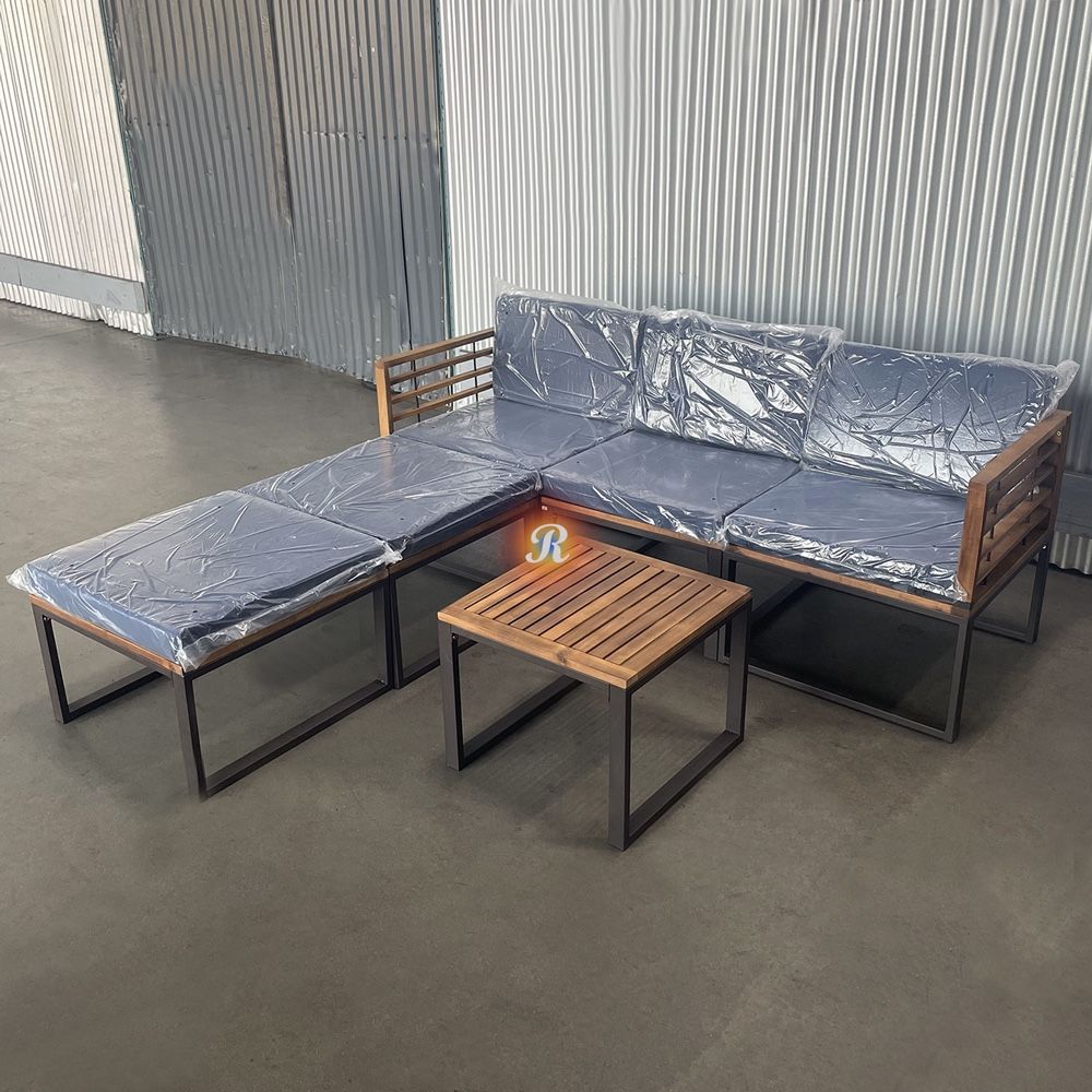 6pc Outdoor Patio Sectional Furniture Set