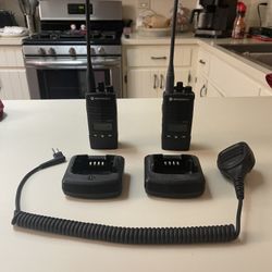 2 Model RDU4160d Motorola Radios 