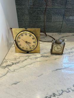 Vintage Clocks. Big One Works. Not Sure How To Operate Small One