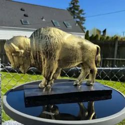 Golden Buffalo Statue