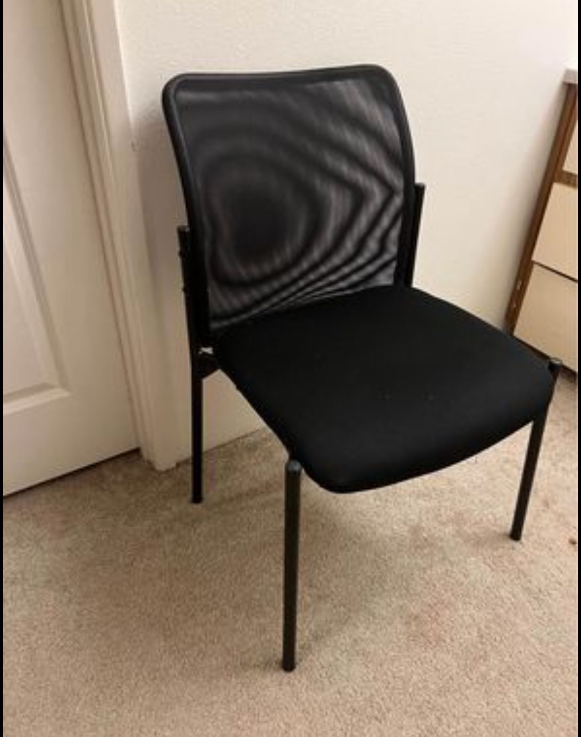 Mesh Back Armless Guest Chair
