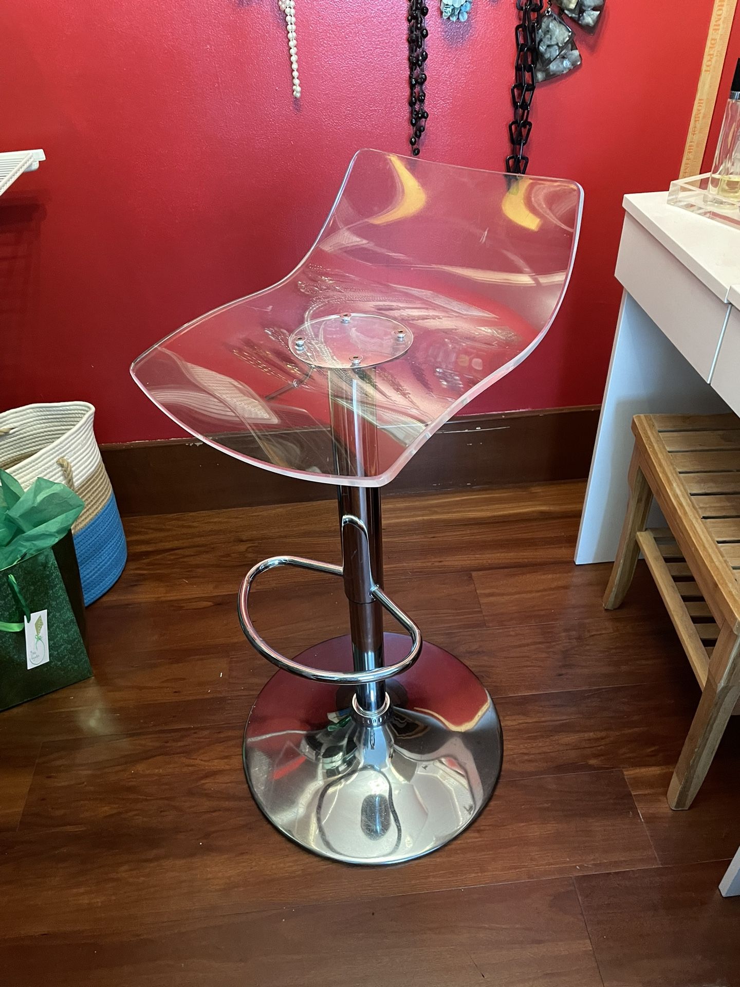 Acrylic bar Stools. $50.00 For Two.