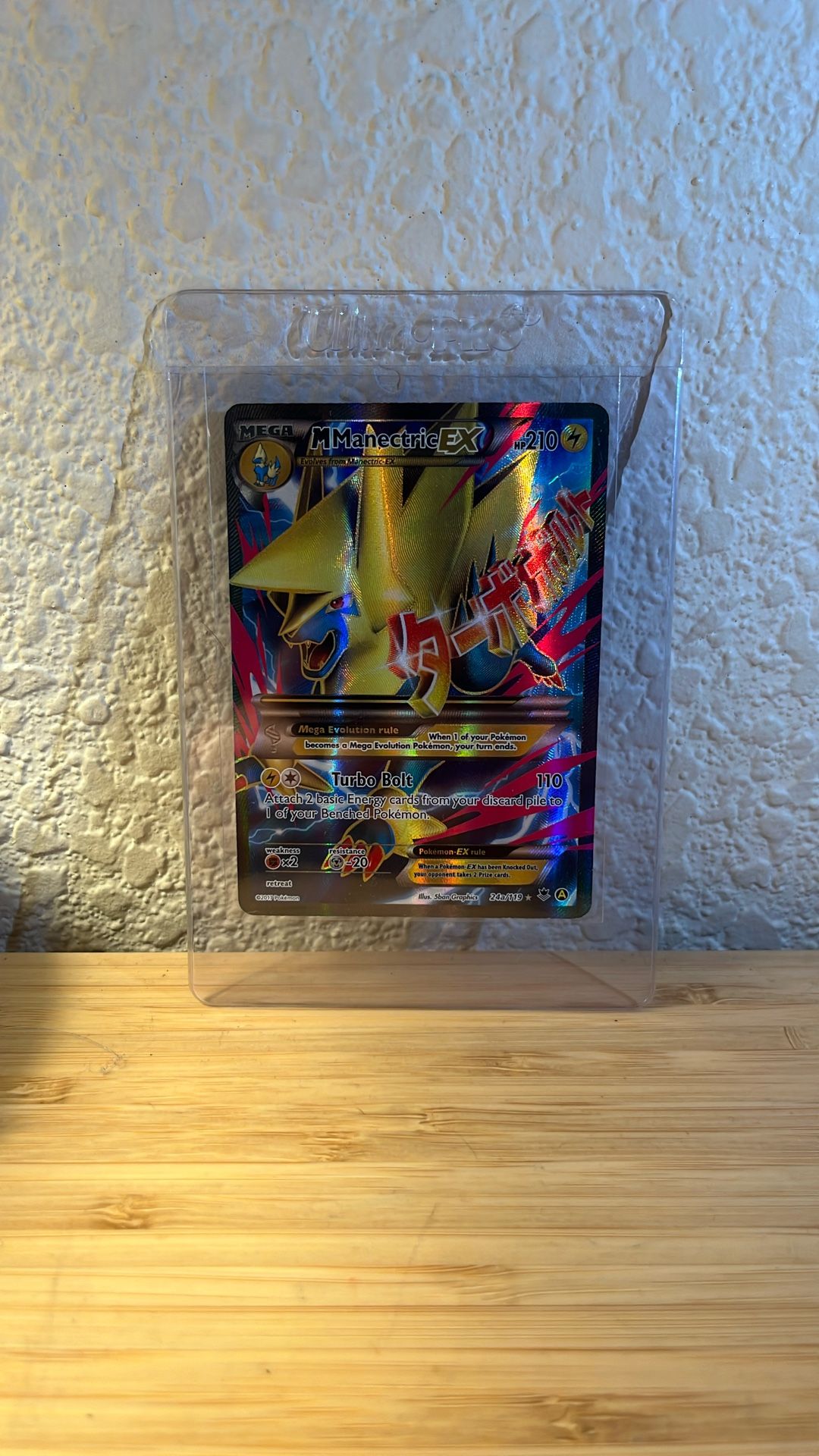 2017 POKEMON MEGA POWERS COLLECTION PROMO 24a FULL ART/M MANECTRIC EX