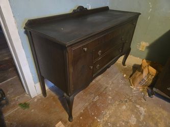 Antique Veneered Sideboard