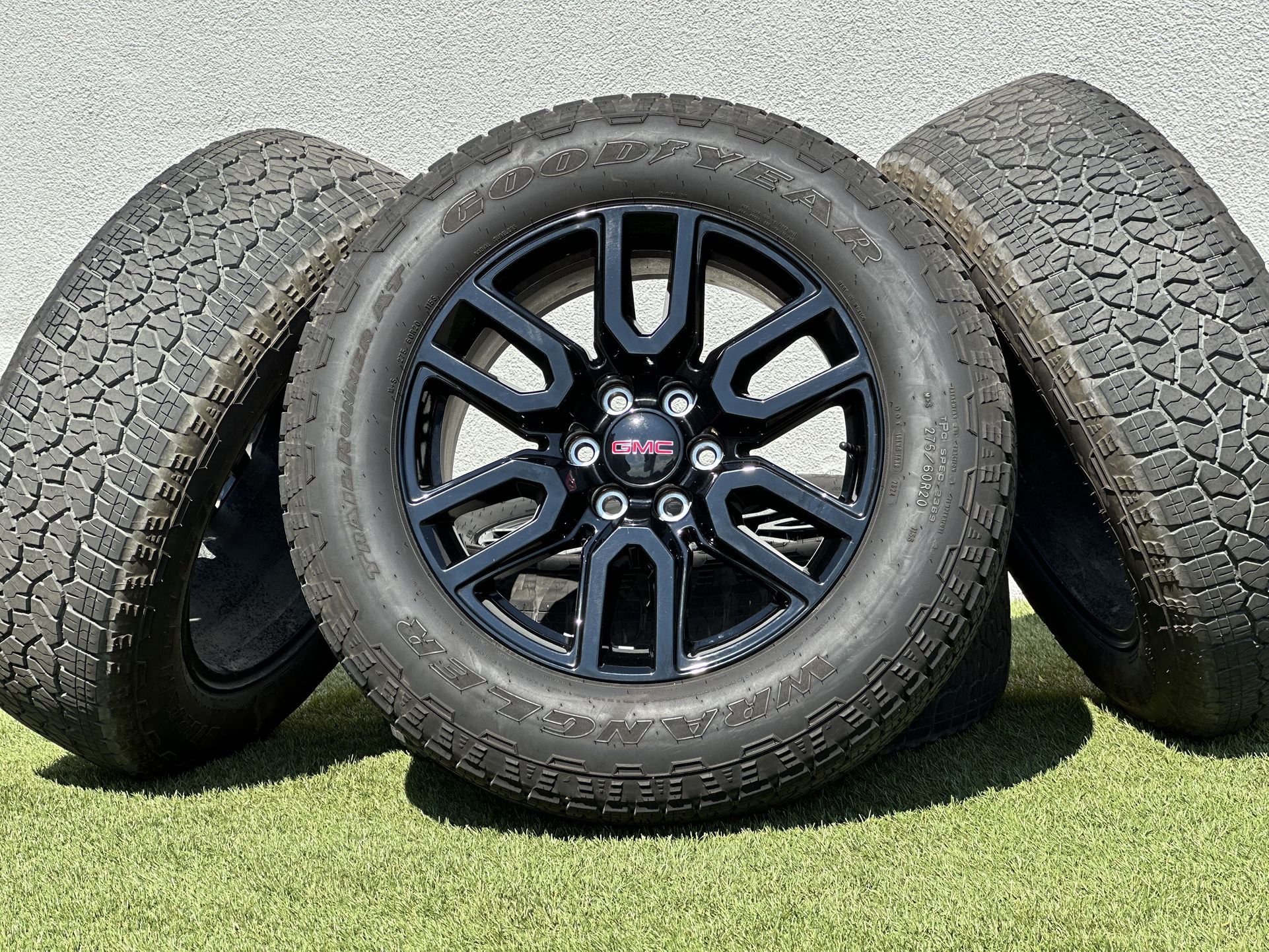 NEW Black 20” wheels GMC Sierra AT4 rims Yukon Tires Tahoe Chevy Silverado Suburban 6x5.5 A/T Escalade