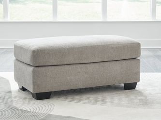Avenal Park Gray Ottoman