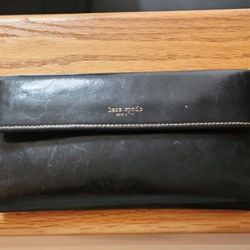 Kate Spade Leather Wallet Black/red