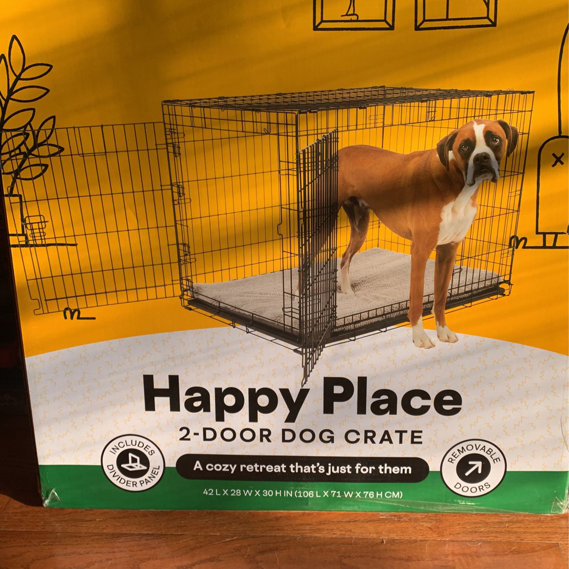 2 Door Dog Crate 