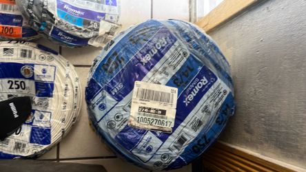 Electrical Romex 14/3 blue cable for sale, 250ft.