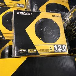 Kicker 4 Inch Speakers On Sale Today For 49.98